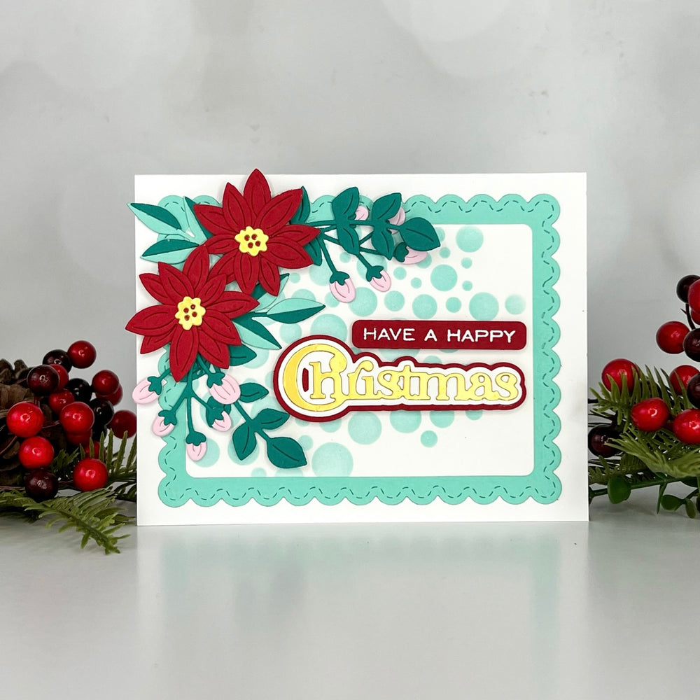 Christmas Foliage Etched Dies by Lisa Horton