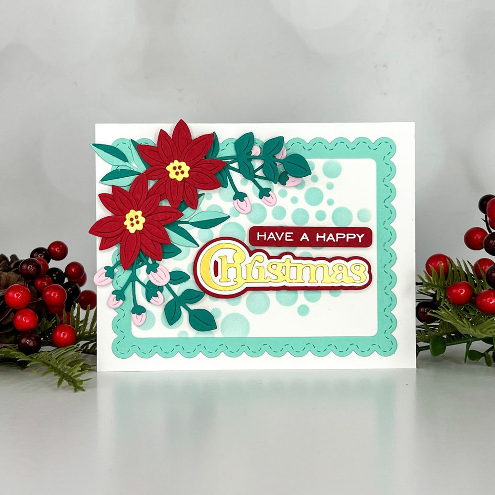 Bow & Bell Scallop Frame Etched Dies by Lisa Horton