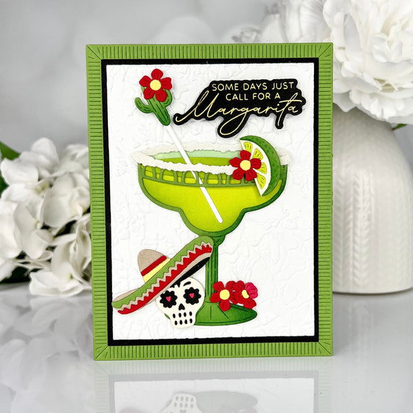 Sip Sip Ole Sentiments BetterPress Plate & Die Set