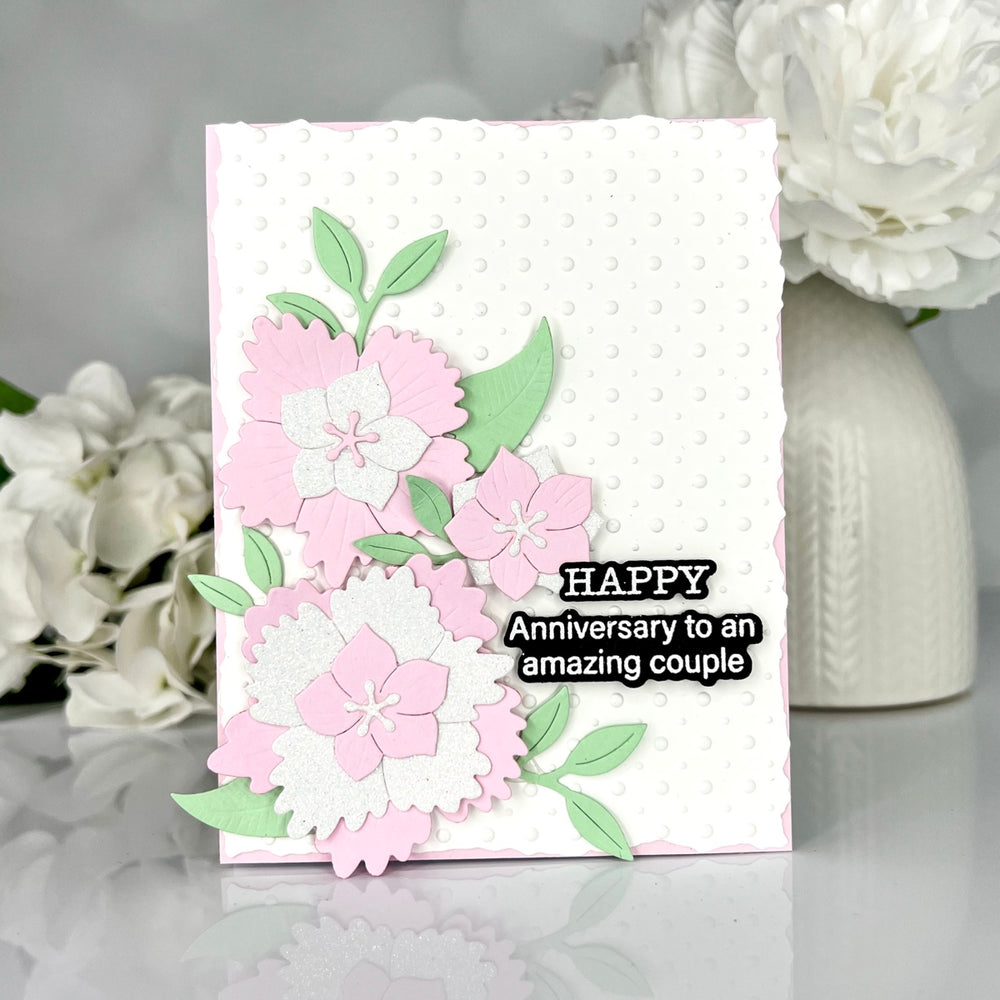 Tabbed In & Out Sentiments Clear Stamp & Die Set by Wendy Vecchi