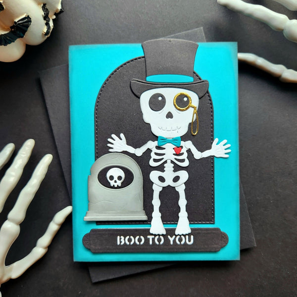 Exclusive Sir Skeleton Etched Dies by Simon Hurley