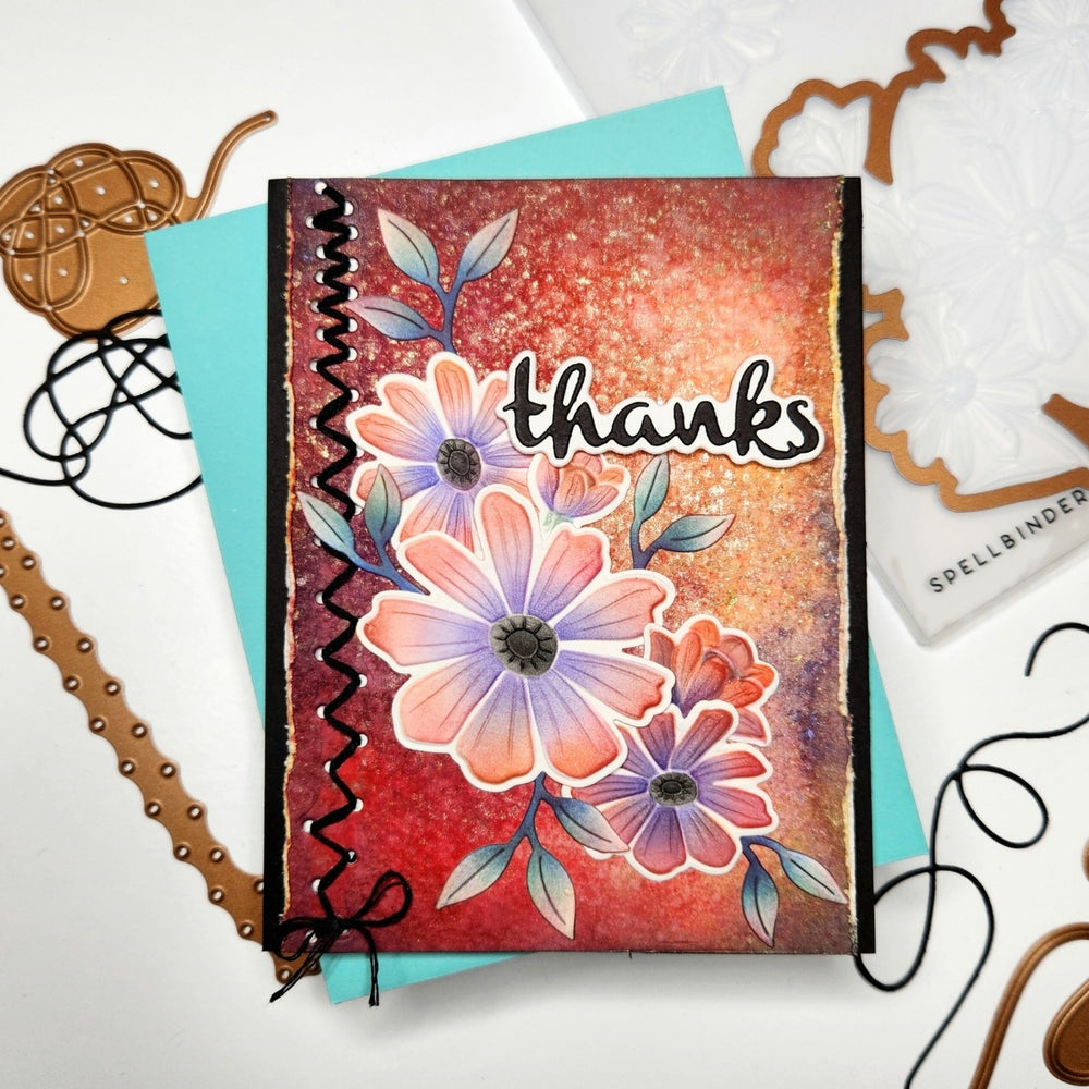 Thank You Bouquet 3D Emboss & Cut Folder by Wendy Vecchi