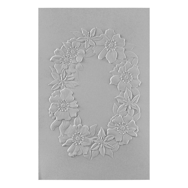Nature's Botanical Wreath 3D Embossing Folder from the Nature's Botanical Garden Collection by Susan Tierney-Cockburn
