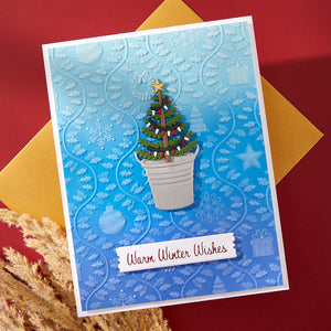 Country Christmas Banner & Sentiments Press + Foil Plate & Die Set by Annie Williams
