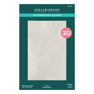 Whimsical Skies 3D Embossing Folder by Vicky Papaioannou