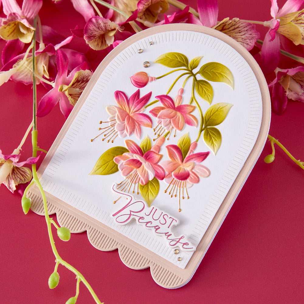 Layered Magical Fuchsia Stencil by Alex Syberia Designs