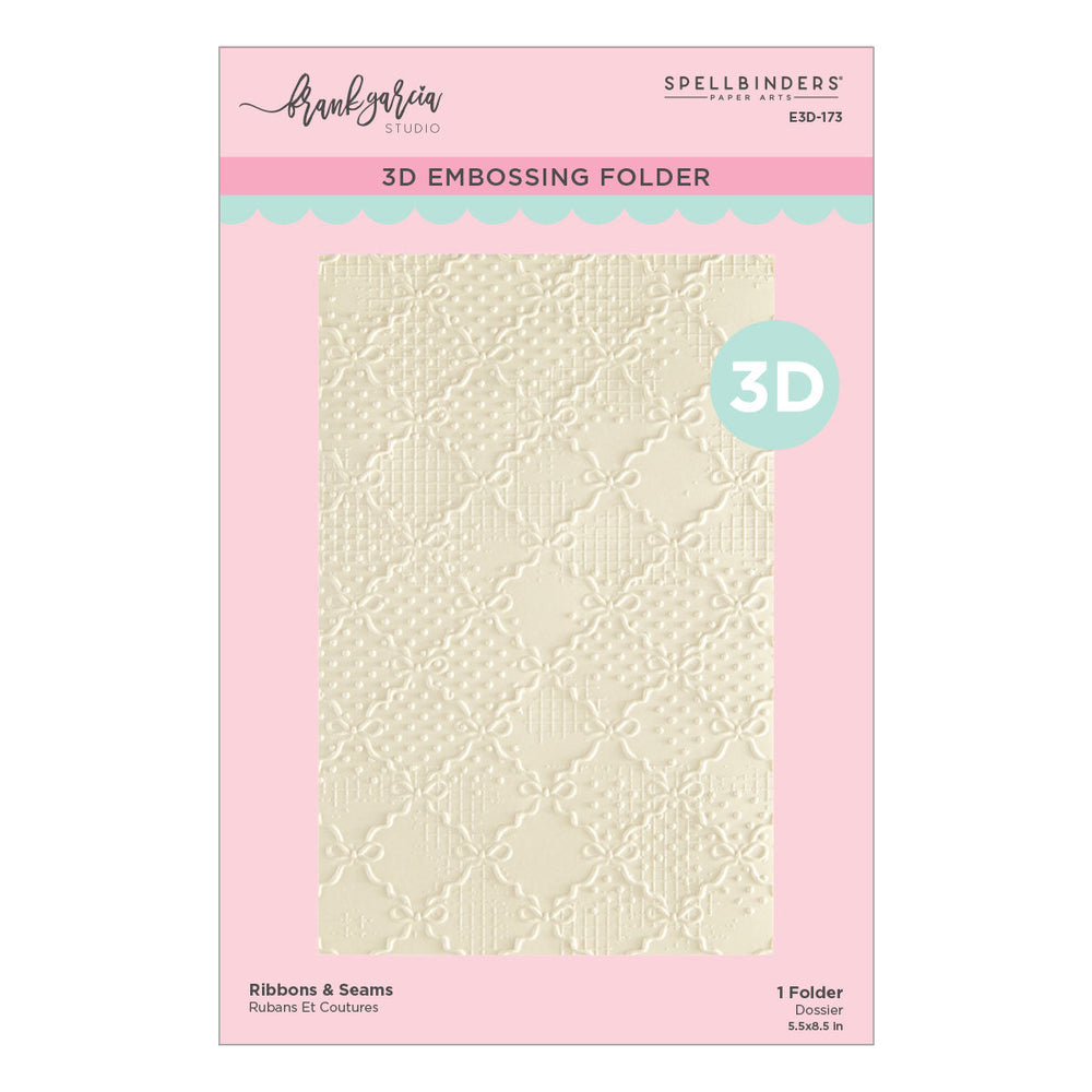 Ribbons & Seams 3D Embossing Folder by Frank Garcia