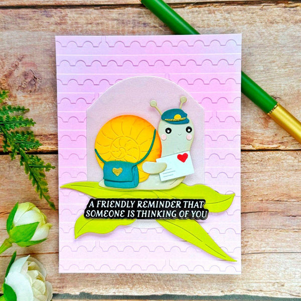 Perforated Stamp Edges -  Embossing Folder of the Month