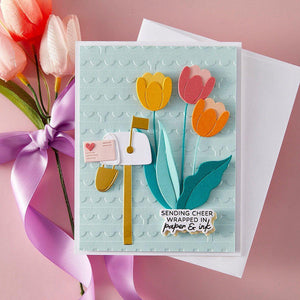 Perforated Stamp Edges -  Embossing Folder of the Month