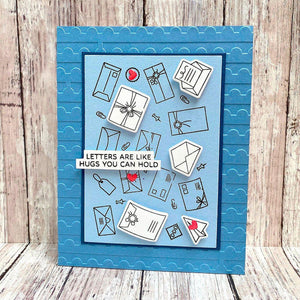 Perforated Stamp Edges -  Embossing Folder of the Month