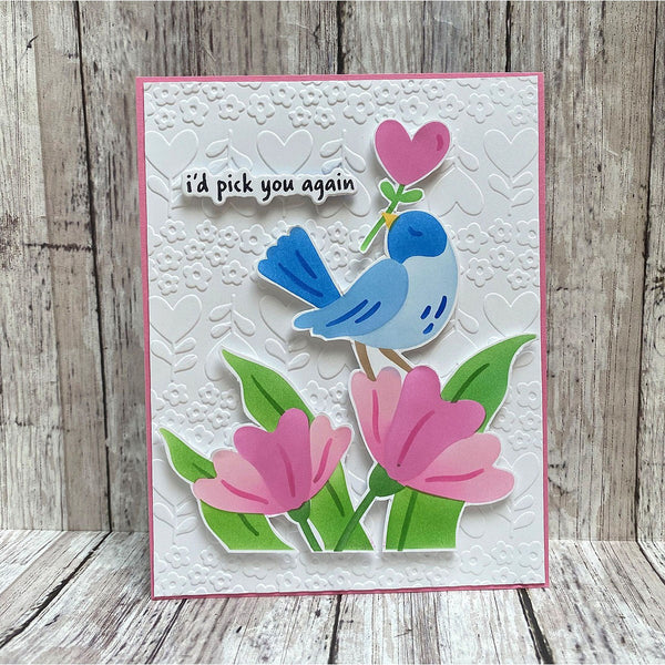 Sweet Stems- Embossing Folder of the Month