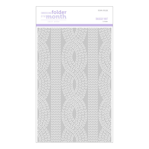 Snuggly Knit - Embossing Folder of the Month
