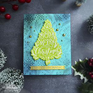 Holiday Flurry - Embossing Folder of the Month