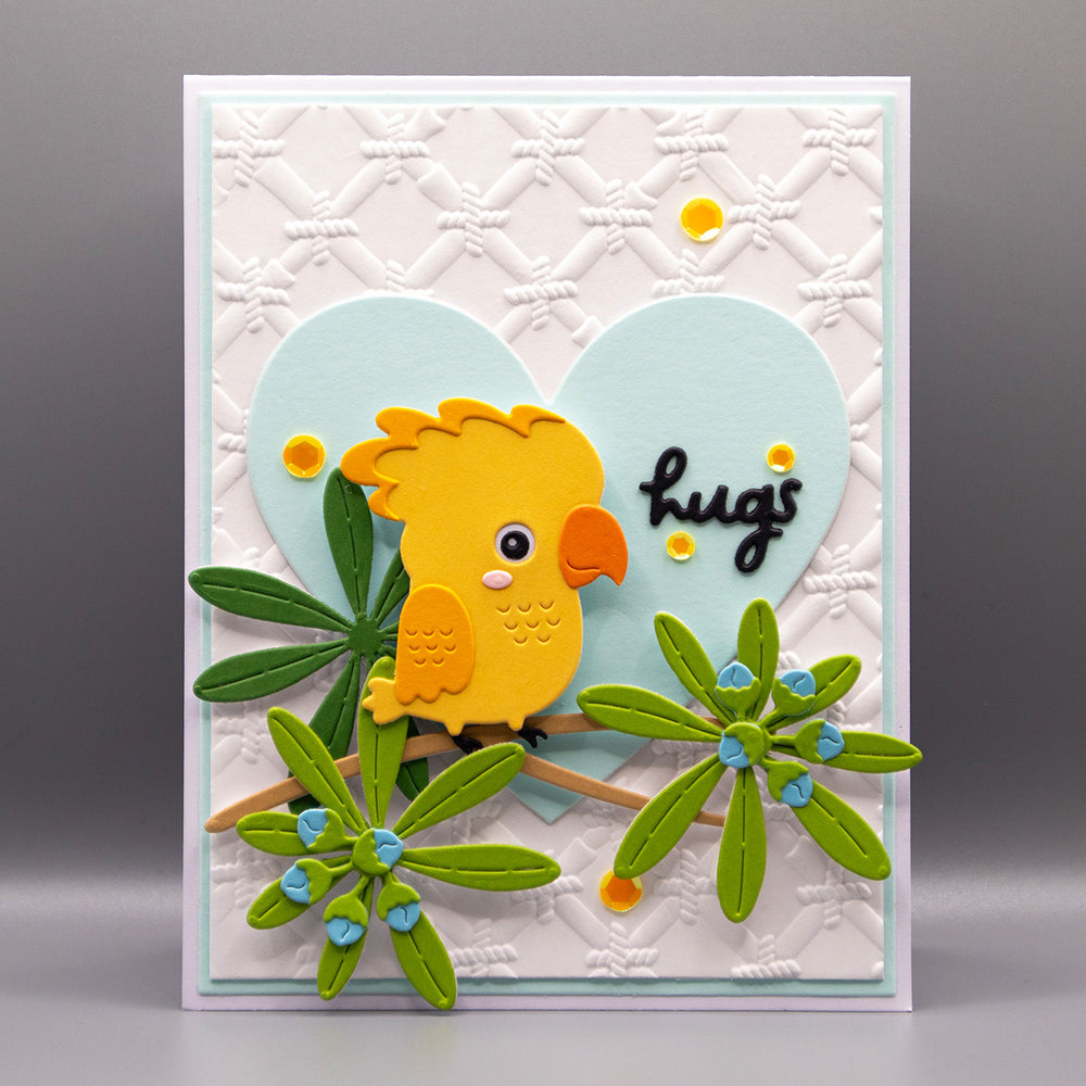 Bamboo Screen 3D Embossing Folder