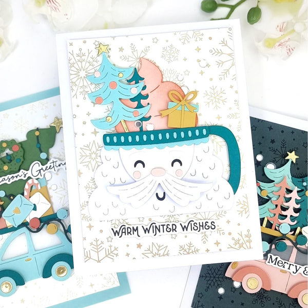 Snowfall Shimmer Press + Foil Plate