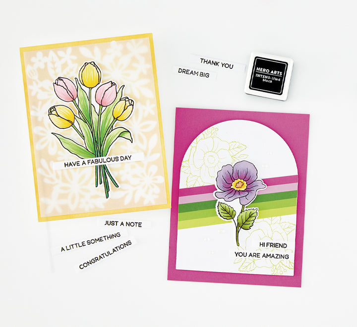 Everyday Sentiment Strips Clear Stamp Set