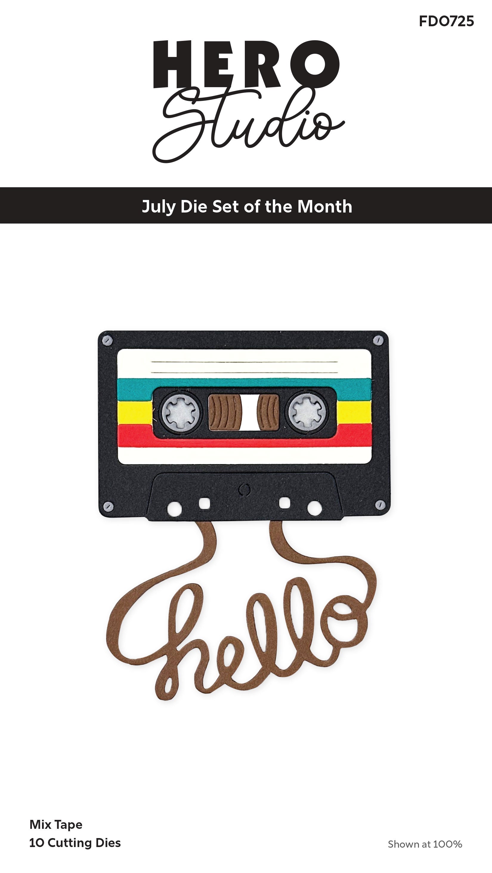Mix Tape Die Set of the Month - July 2025 – Hero Arts
