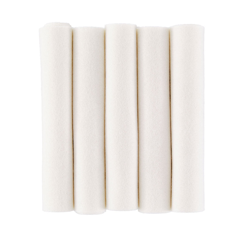 Merino Wool Felt Sheets - Snow
