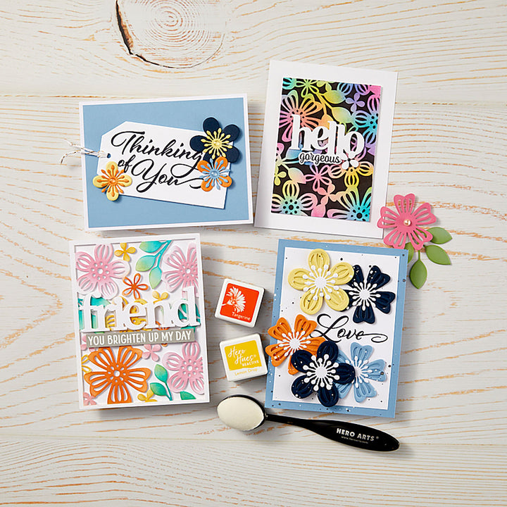 Spring Floral Stencil from the Friendship Blooms Collection