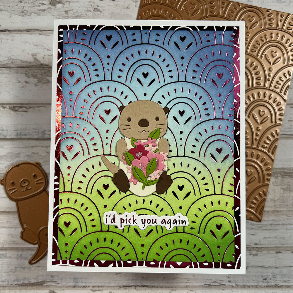 Soft Hearted - Glimmer Hot Foil Kit of the Month (Plates & Die Only)