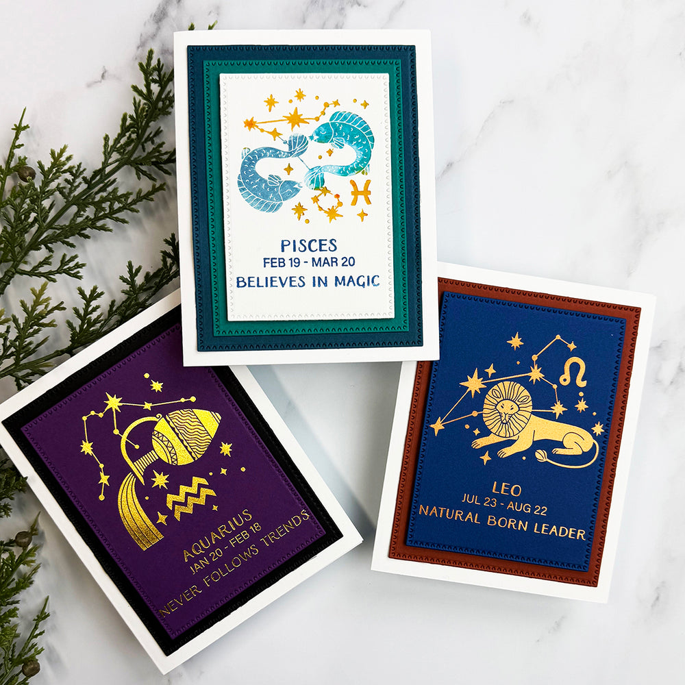 Block Print Pisces Registration Press + Foil Plate