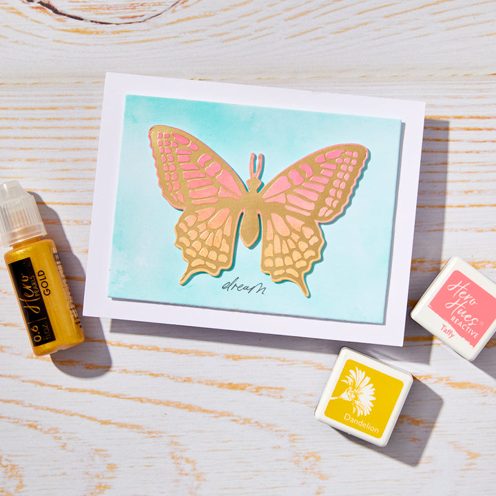 Hero Arts Butterfly Hot Foil Plate & Die Set from the Spring Whimsy Collection