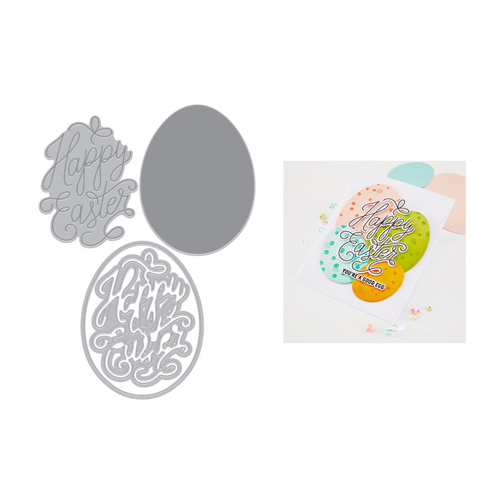 Happy Easter Letterpress + Foil & Cut