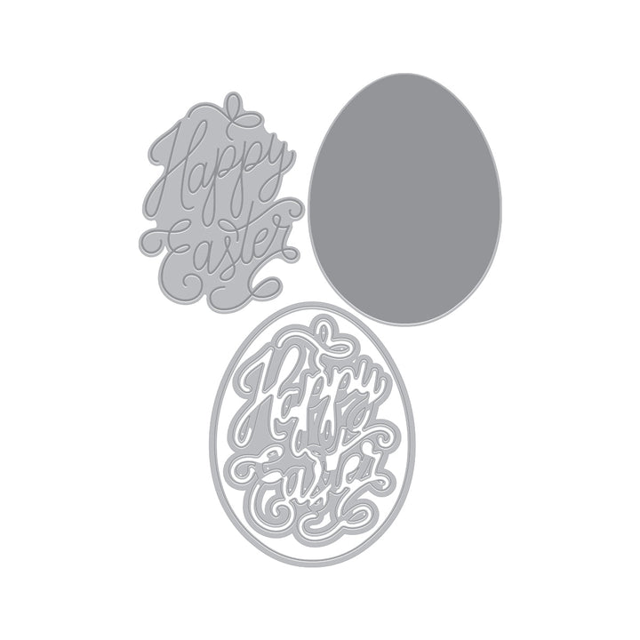 Happy Easter Letterpress + Foil & Cut
