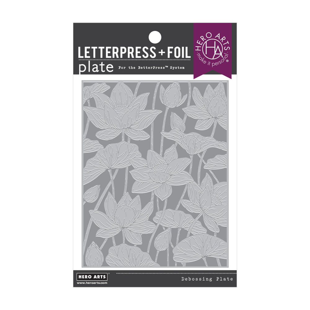Lotus Field LetterPress + Foil Plate & Stencil Bundle