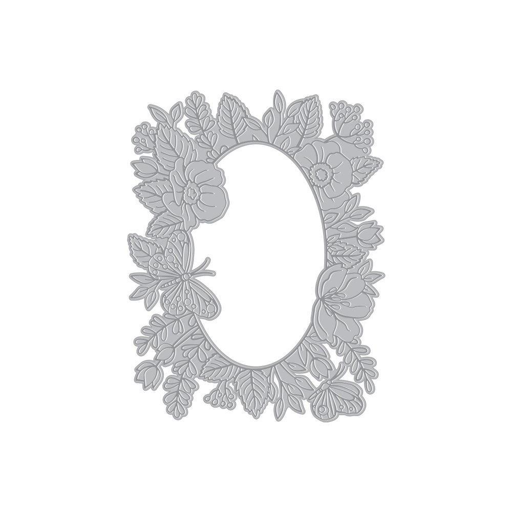 Floral Frame Letterpress + Foil Plate