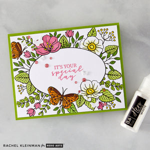 Floral Frame Letterpress + Foil Plate