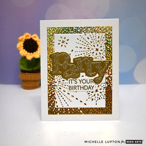 Starbursts Set Letterpress + Foil Plate from the Lovely LetterPress Collection