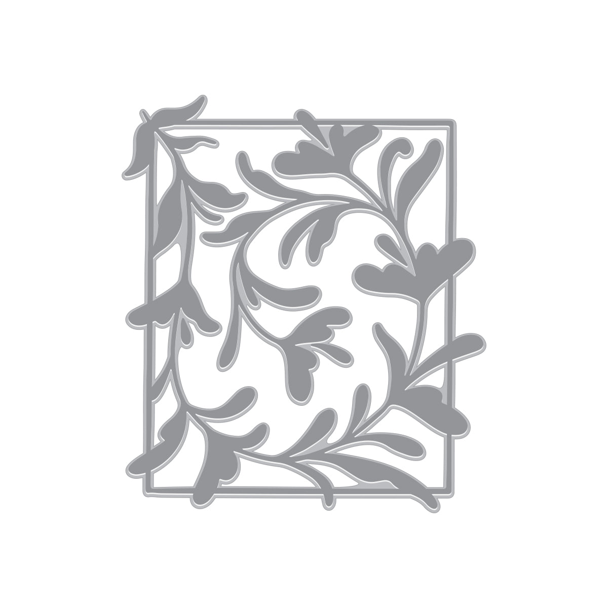 Decorated Knight  ホリデープロモ　銀枠　英語foil Hero Arts Decorative Floral Letterpress + Foil Plate | Hero Arts
