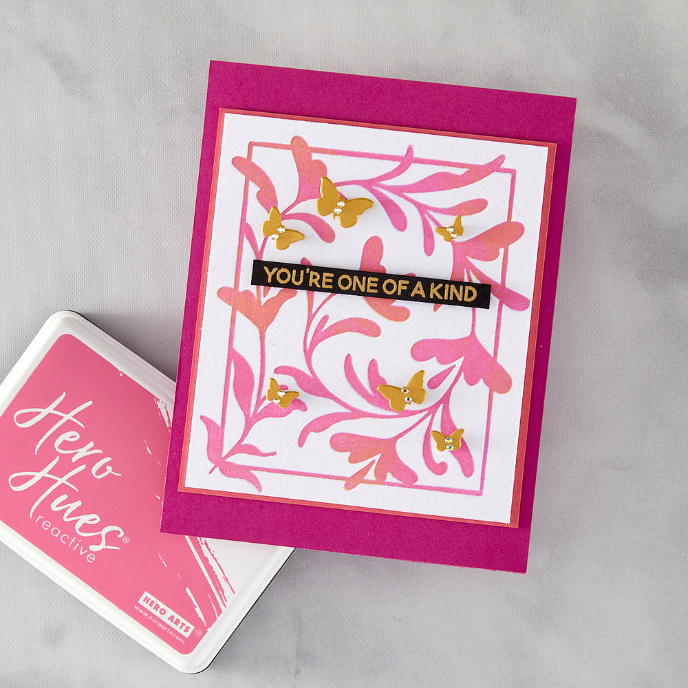 Decorative Floral Letterpress + Foil Plate from the Lovely LetterPress Collection