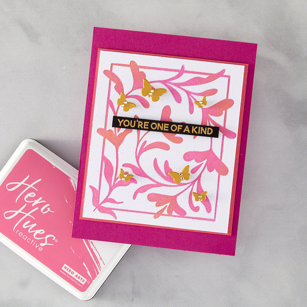 Decorative Floral Letterpress + Foil Plate from the Lovely LetterPress Collection