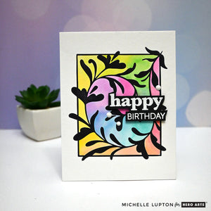 Decorative Floral Letterpress + Foil Plate from the Lovely LetterPress Collection