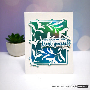 Decorative Floral Letterpress + Foil Plate from the Lovely LetterPress Collection