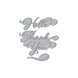 Hero Arts - Hello & Thank You BetterPress + Foil Plates