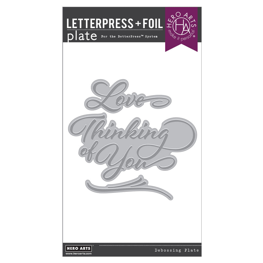 Love & Thinking of You BetterPress + Foil Plates from the Friendship Blooms Collection