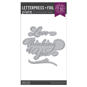 Love & Thinking of You BetterPress + Foil Plates