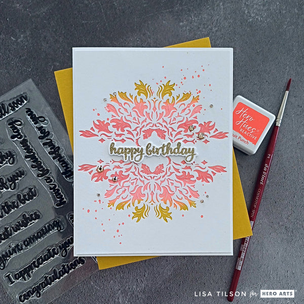 Lavish Flourish Letterpress + Foil Plate from the Lovely LetterPress Collection