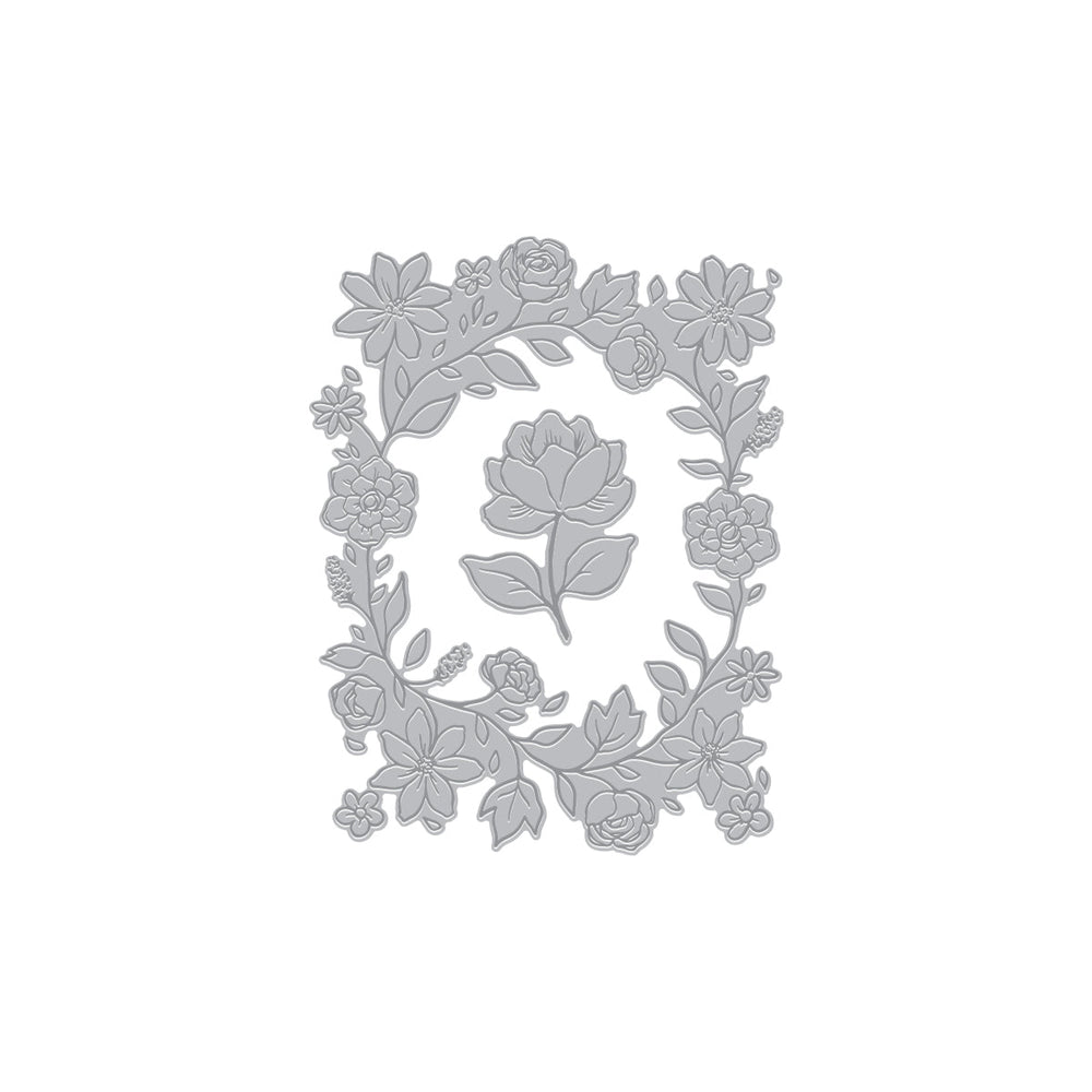 Floral Border Letterpress + Foil Plate from the Lovely LetterPress Collection