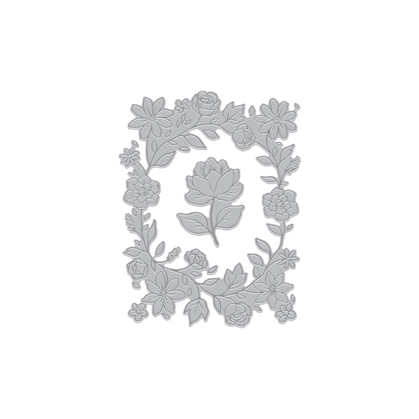 Floral Border Letterpress + Foil Plate from the Lovely LetterPress Collection
