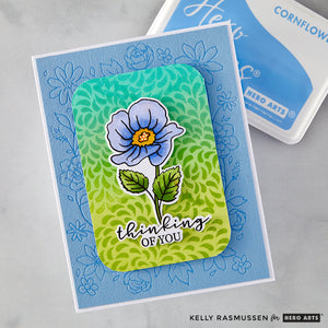 Floral Border Letterpress + Foil Plate from the Lovely LetterPress Collection