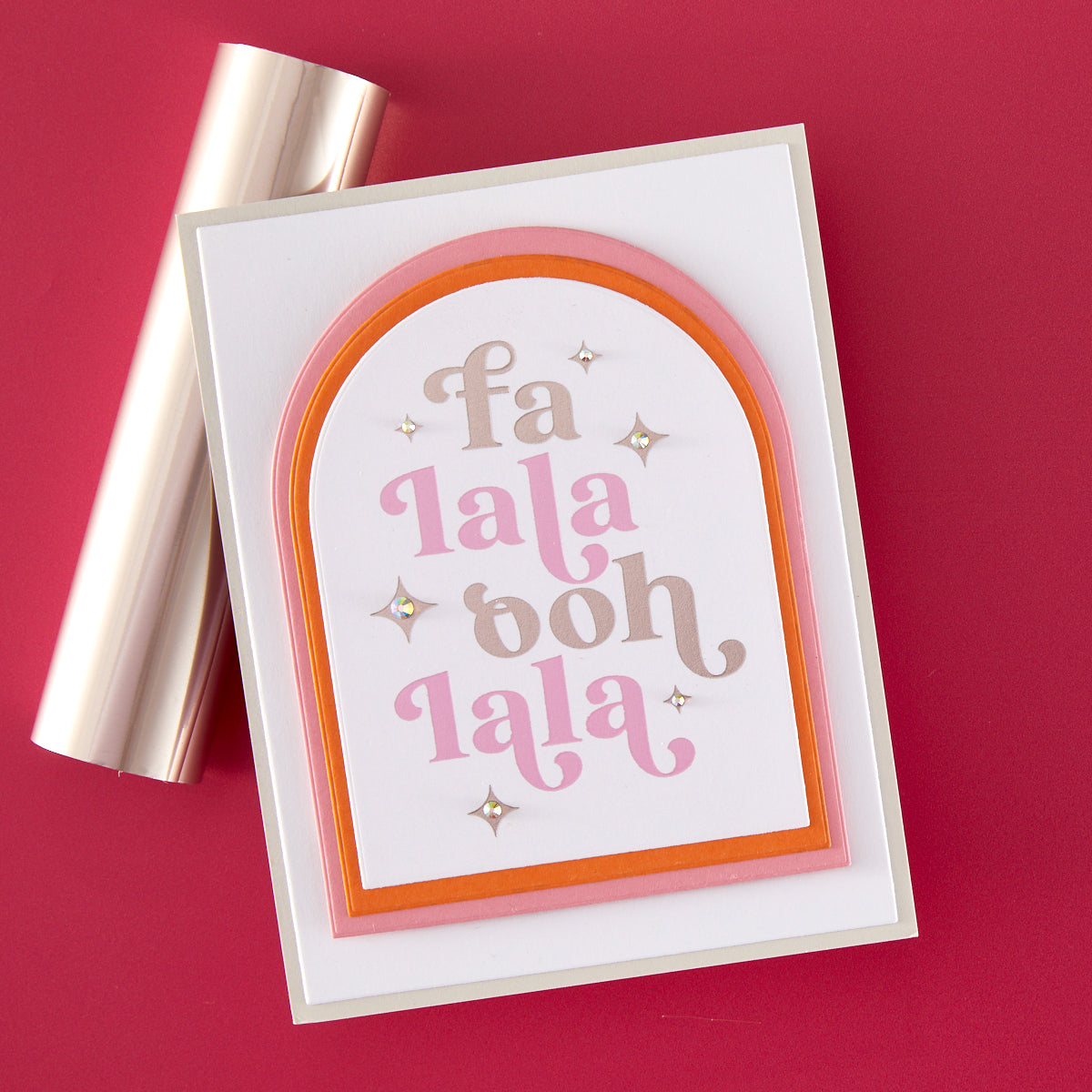 Hero Arts Fa La La BetterPress + Foil Set from the Very Merry