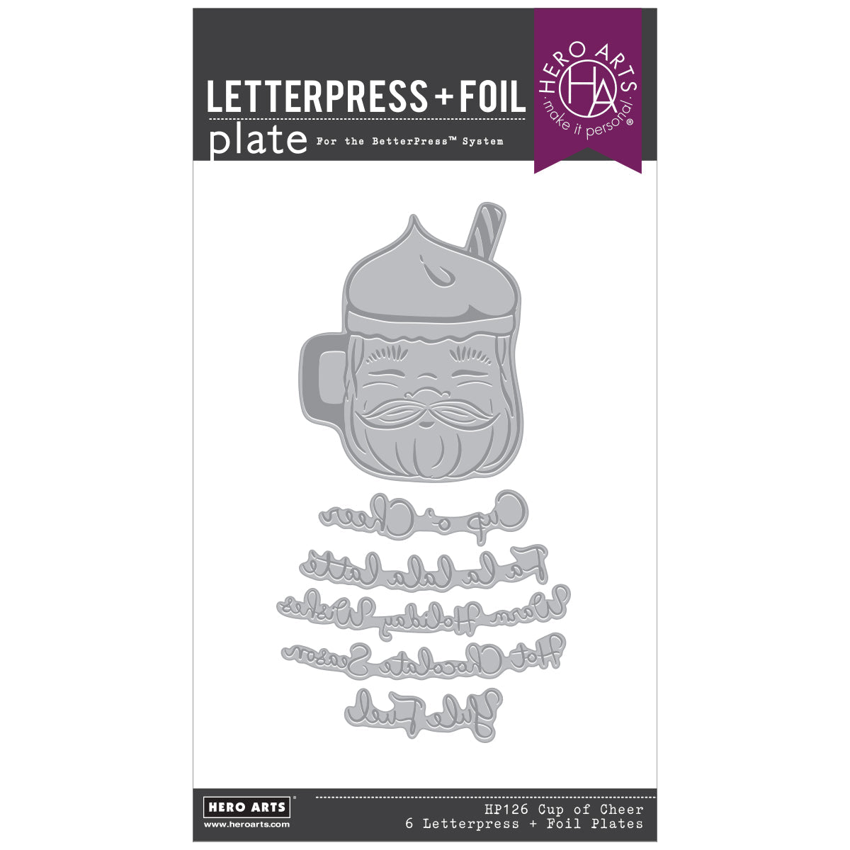 Cup of Cheer BetterPress + Foil Plate from the Yule Fuel