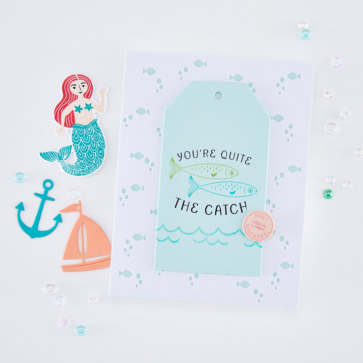 Hero Arts Glad We're Tight Letterpress + Foil Registration Set