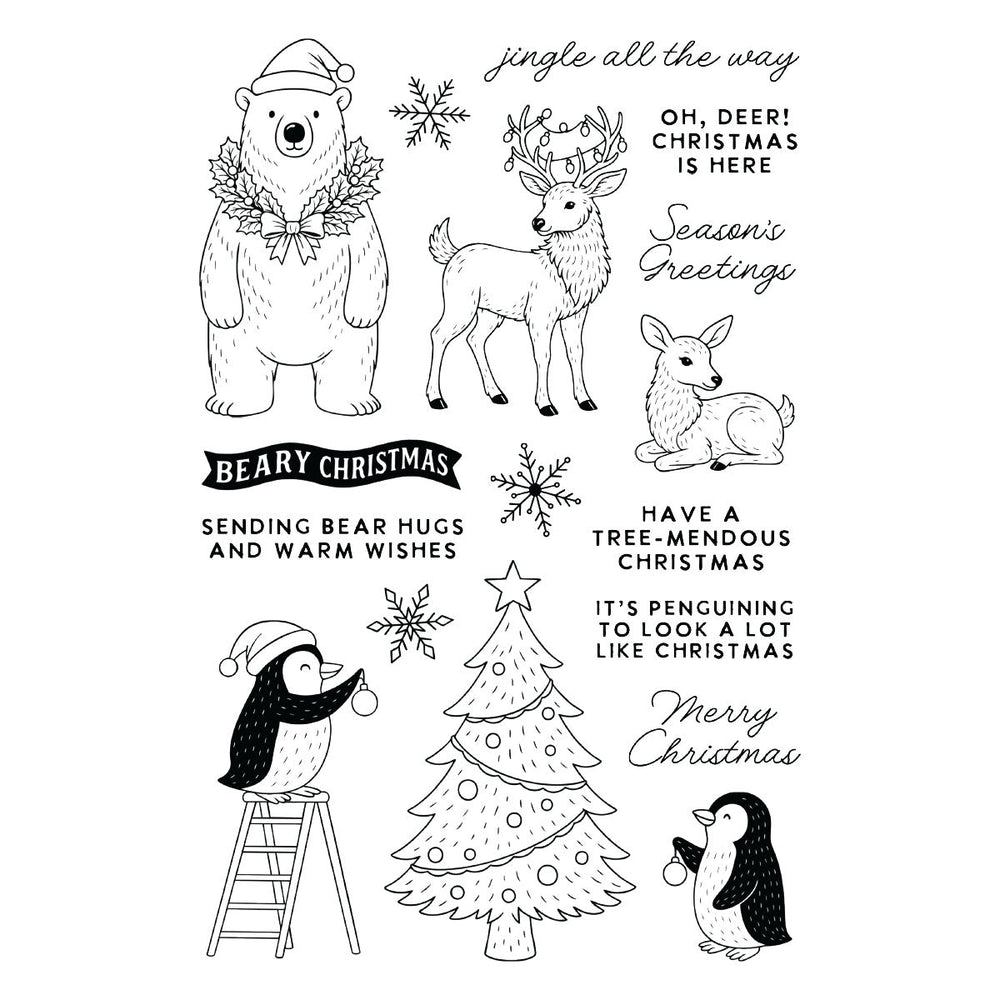 Polar Friends Stamp and Die Bundle by Simon Hurley
