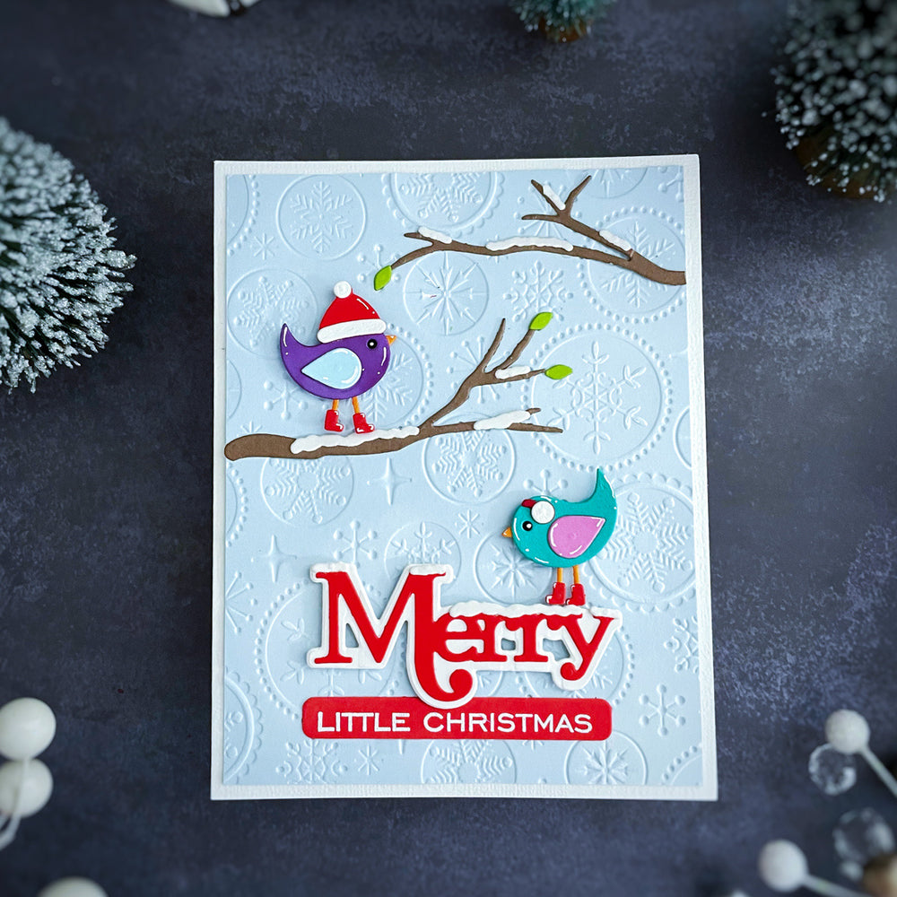 Merry Sentiments Clear Stamp & Die Set by Lisa Horton