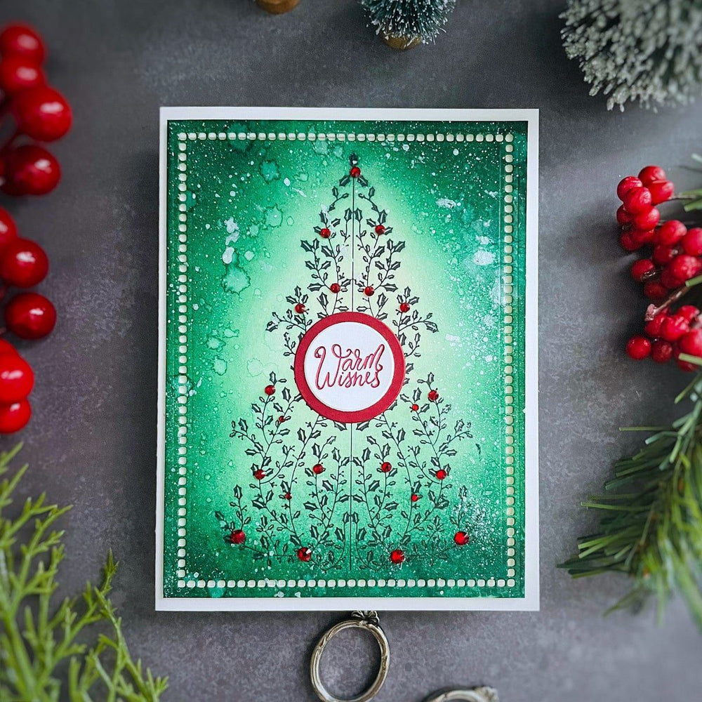 Holly Tree Press Plate & Die Set from the BetterPress Christmas Collection